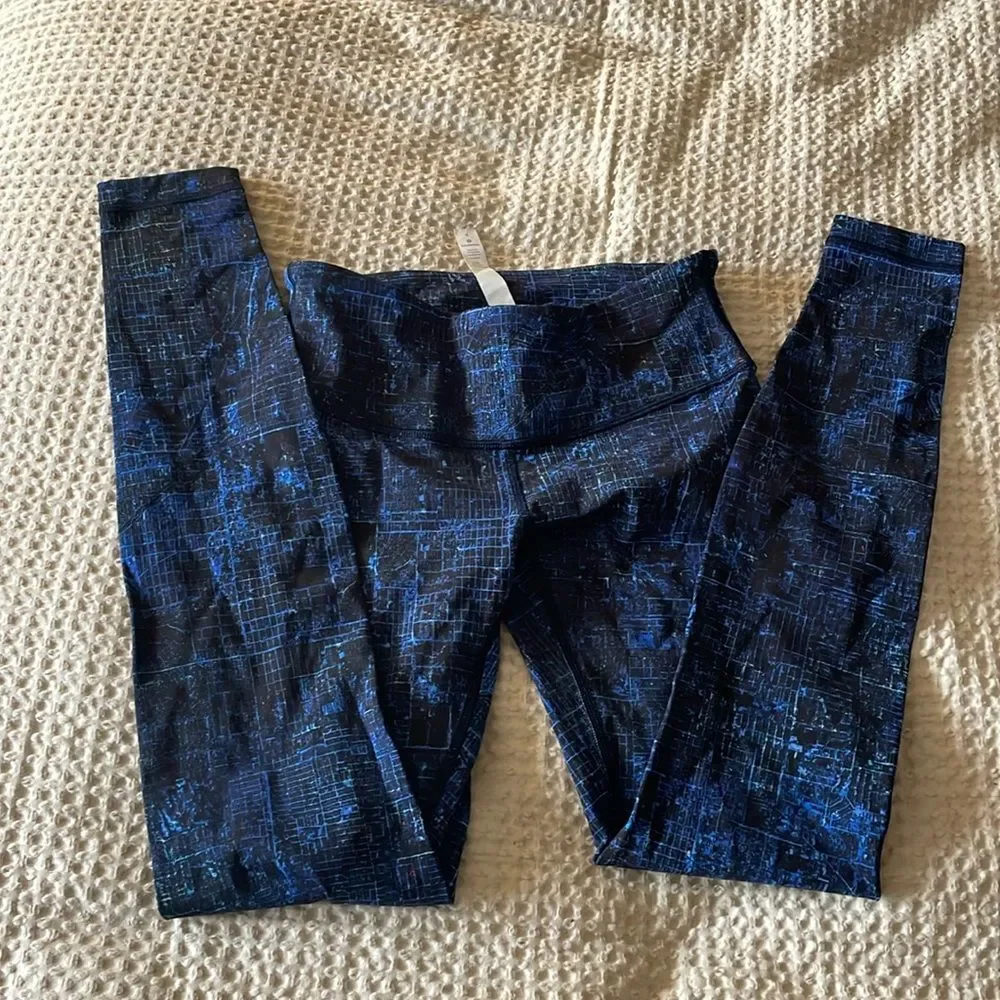 Lululemon Wunder Under High-Rise Tight 28” Size 4 In City Lights Multi s…